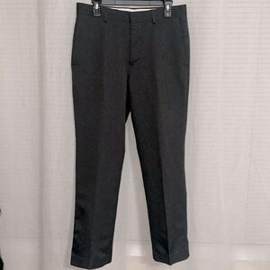 Michael Brandon 32 x 30 Slim Fit Gray Houndstooth Dress Pants